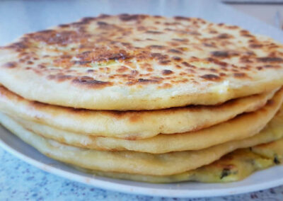 Georgian filled pancakes Khachapuri