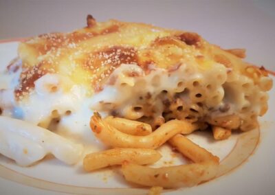 A piece of pastitsio